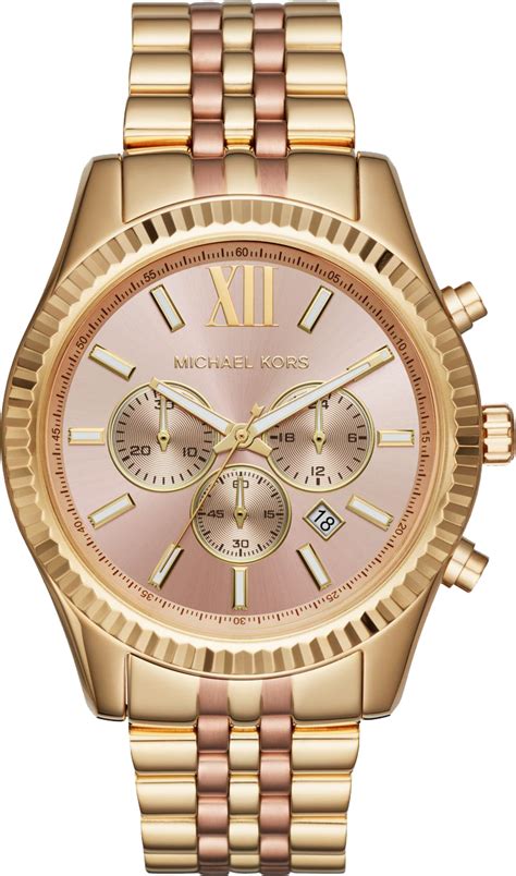 women's lexington michael kors watch|oversized lexington two tone watch.